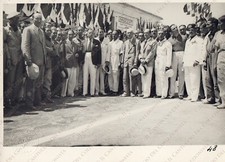 1935c PESCARA Azienda Innocenti Sezione Ponteggi Tubolari operai Fotografia Lupi