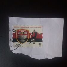 Francobollo celebrativo timbrato anniversario 125 anni GENOA no ultras