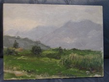 1925 Cargnel Vittorio Olio cartone San Giovanni di Calalzo Cadore Belluno Veneto