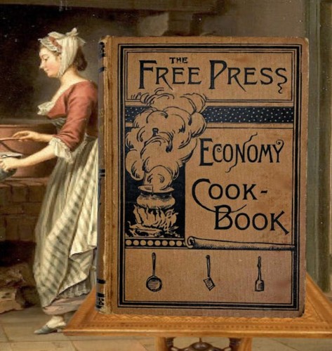1886 antique cookbook - cookbook, &