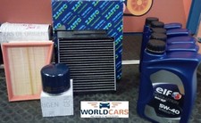 KIT TAGLIANDO 3 FILTRI 5 LT ELF 5W40 PER DACIA DUSTER 1.6 16CV BENZINA 1.6 LPG