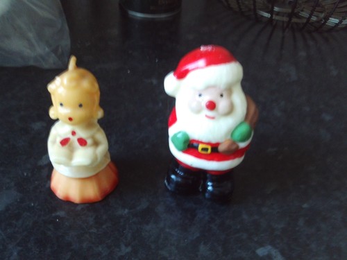 Coppia candele natalizie - candele,