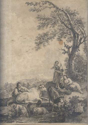Vedi scherzar colla sua madre - sua,