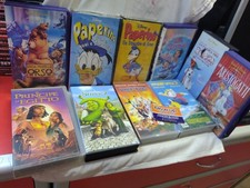 VHS LOTTO 10 CASSETTE CARTONI