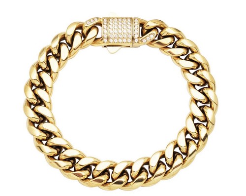 Bracciale catena maglia cubana