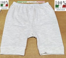 ★ MUTANDA UOMO GAMBA CORTA MISTO LANA 80%  APERTURA E BOTTONI MADE IN ITALY ★