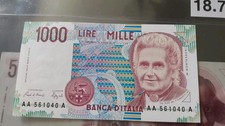 1000 Lire FDS MONTESSORI prima