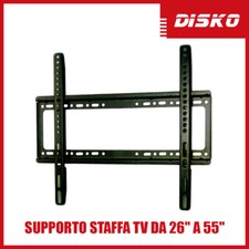 SUPPORTO STAFFA PARETE TV LCD PLASMA DA 26" A 55" POLLICI VESA 110LBS 50 KG 