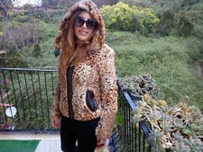 RABBIT COAT TIGER FUR COAT