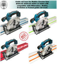 Base adattatore seghetto circolare Makita DSS610Z DSS611Z binario ferroviario Milwaukee Festool