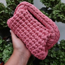 Borsa Clutch all'uncinetto