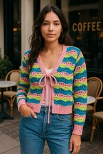 Cardigan Zara multicolore