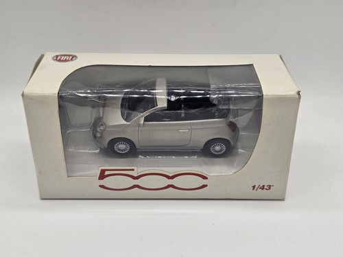 Fiat 500 cabrio argento - fiat, 1:43
