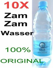 10 X Zamzam Acqua dalla Fontana della Mecca Kaaba 100% Originale Zam Zam *Islam Musulmano*