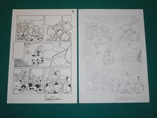 Lara MOLINARI Original Comic Art Classici Disney 533  OK QUACK TURISTA SPAZIALE