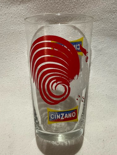 Bicchiere gallo cinzano - bicchiere,