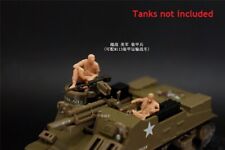 Modellino 2 uomo stampato in 3D 1/72 guerra del Vietnam US M113 veicolo corazzato autista/passeggero