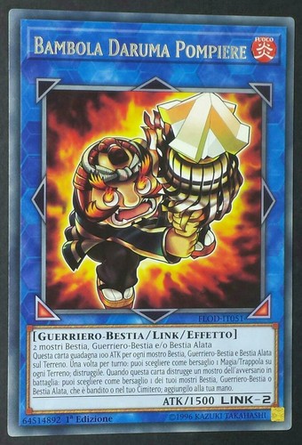 Bambola daruma pompiere rara - bambola,
