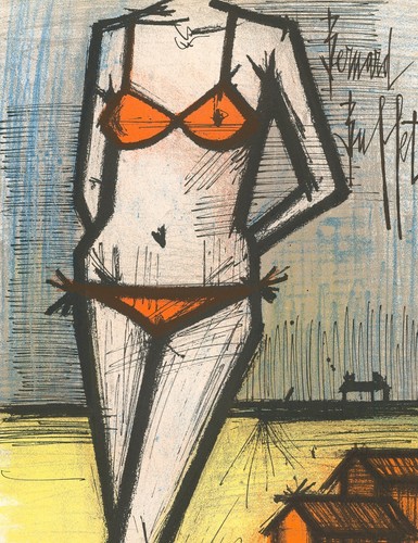 1967 bernard buffet litografia - 1967,