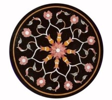 Tavolo Rotondo In Marmo 18" In