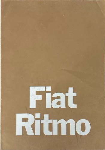 Fiat ritmo depliant - fiat,
