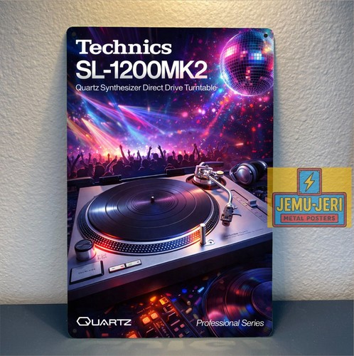 Technics 1200mk2 poster - sl-1200mk2,