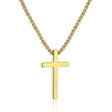 Collana con Croce Placcata Oro