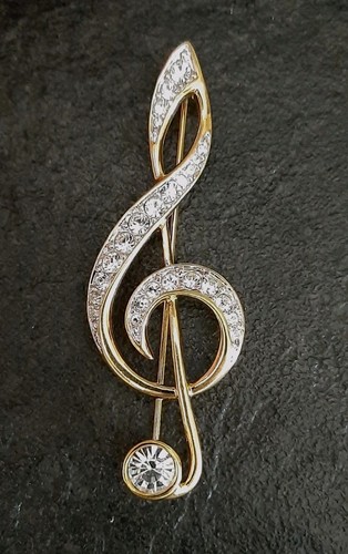 Broche clé sol avec - de,