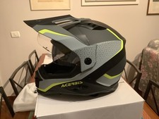 casco moto Acerbis  colore nero/grigio taglia XL visierino parasole integrato 