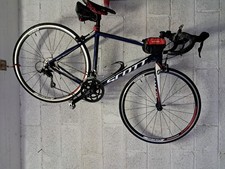 bicicletta da corsa SCOTT telaio 56 colore bianco rosso e blu in carbonio 