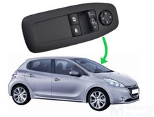 Peugeot 208 Pulsantiera Pulsanti Alzacristallo Regolaggio Specchietti '12 - '22