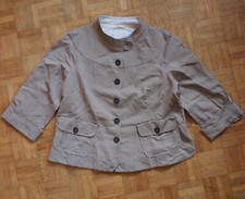 BRUNELLO CUCINELLI ladies lycra cotton short jacket IT 42 / M / Medium grey sand