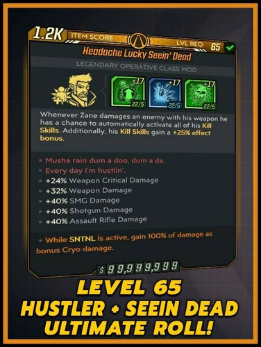 Borderlands modded hustler - modded,