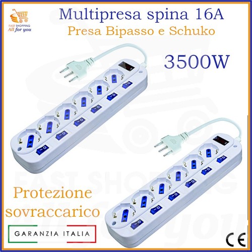 2pz ciabatta multipresa con - ciabatta,