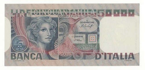 50000 lire volto - 50000,