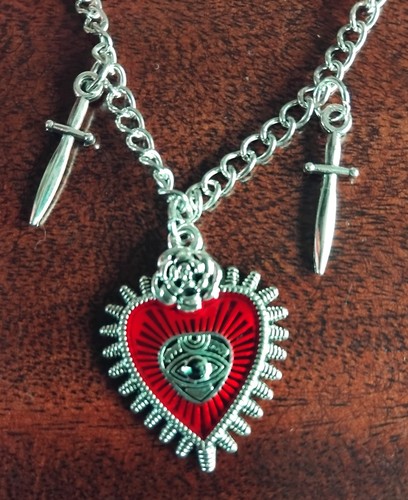 Collana ciondolo cuore - cuore, e