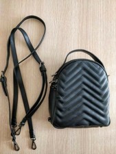 Borsa Zaino Zainetto donna ecopelle nero  anche Mono Spalla