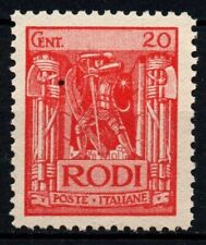 Italia-Colonie 1929 Egeo Pittorica c.20 ROSSO D.11 Mnh**  Sassone 5