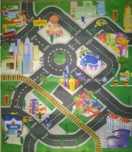 Tappeto gioco citta con 2 - tappeto, citta'