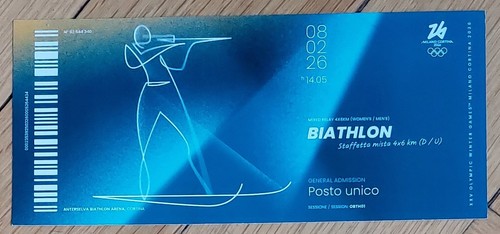 Biglietto ricordo olimpiadi - biglietto,