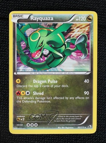 Rayquaza holo pokemon bianco - pokemon, e