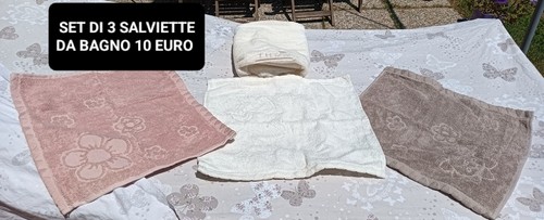 Set salviette bagno in - da,