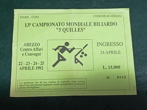 Biglietto campionato - 13°,