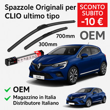 💥 Coppia Spazzole Tergicristallo Renault Clio V (2019→) 700 mm + 300 mm Oem