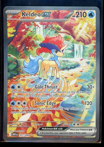Carta sir pokémon - keldeo, ex