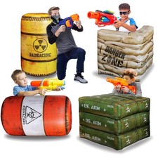 Premium Package 4 Combat Battlefield Inflatables, Compatible with Nerf, Laser...