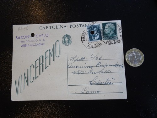Vecchia cartolina postale - vecchia,