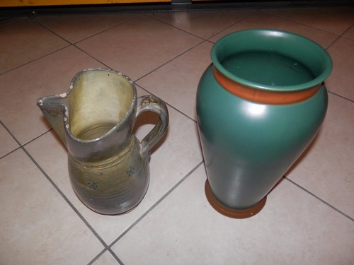 Coppia vaso ceramica - in,