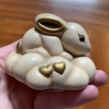 Thun Coniglio Panna Con Base Nuvola Lunghezza 6 cm RARO *Fuori Produzione*