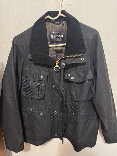 Giacca nera barbour cerata - giacca,